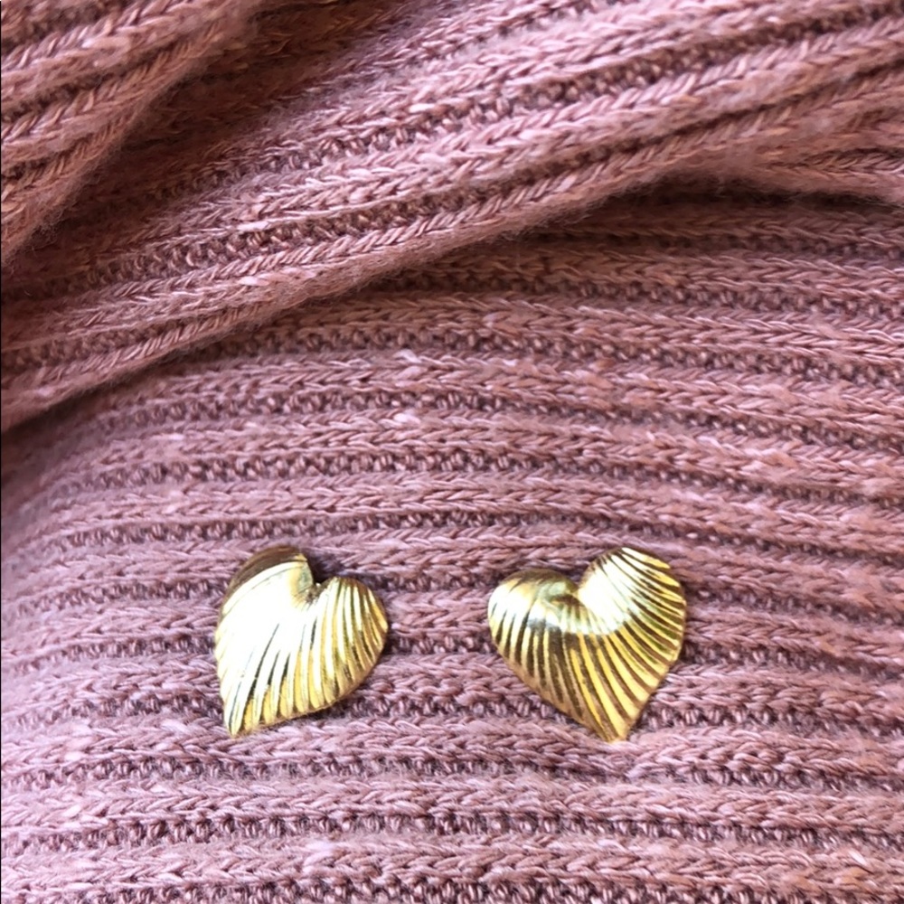 Gold earrings